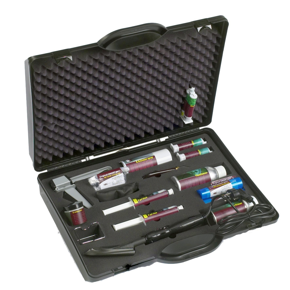 QUIXX Reparatieset voor leer en vinyl, repareert beschadigingen aan autostoel en stuurwiel, all-inclusive set
